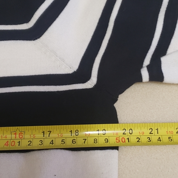 Who What Wear Black and White Stripes Sweater - Picture 7 of 10